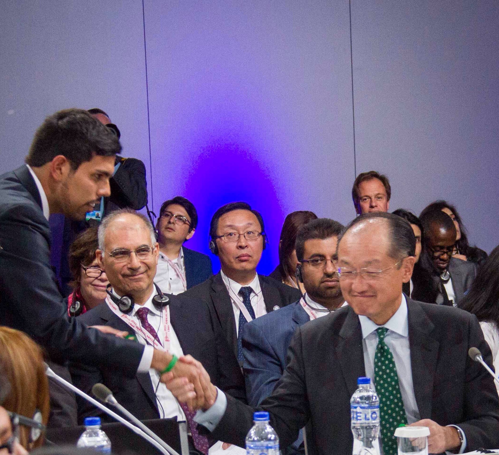 IMF–World Bank Annual Meetings, Lima · 2015 · with World Bank President Jim Yong Kim