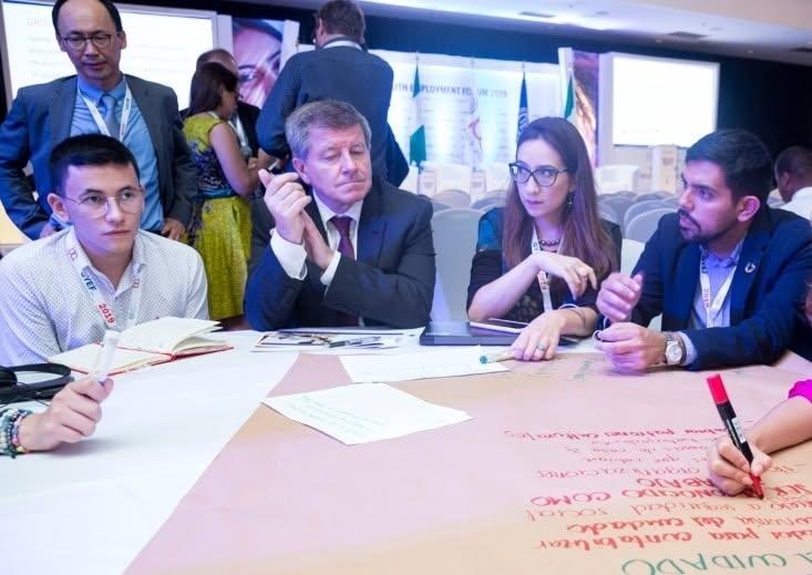 Global Working Table, Lagos · 2019 · with ILO Director-General Guy Ryder
