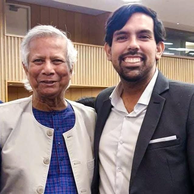 United Nations General Assembly, New York · 2024 · with Nobel Laureate Muhammad Yunus